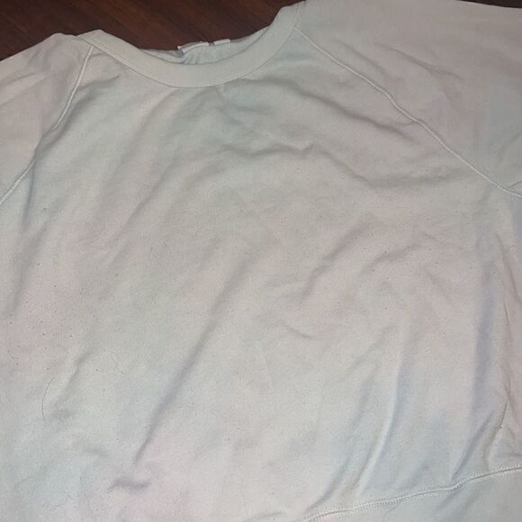 White GAP Sweater Long Sleeve - LIGHTLY TYE DYED - Great Condition - Size Large - Picture 2 of 2